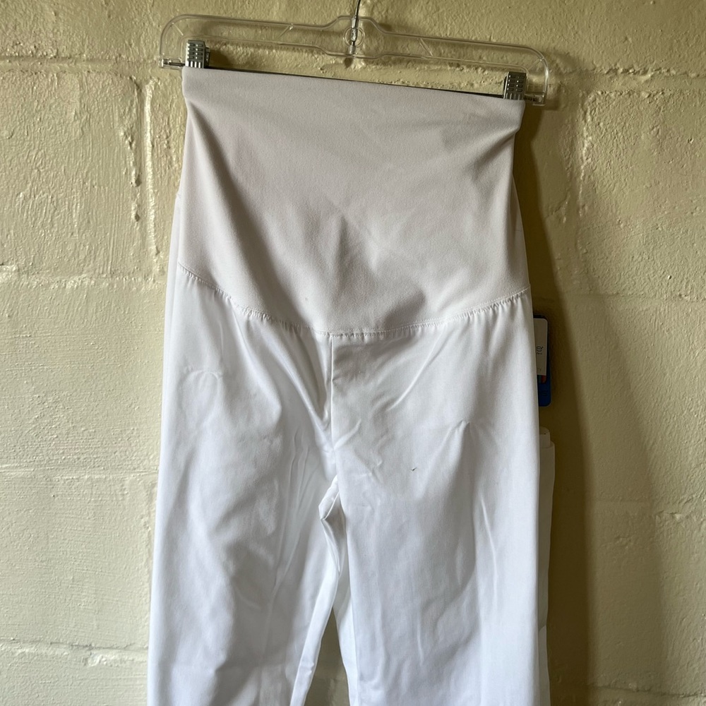 Cherokee Maternity Scrub Bottoms White